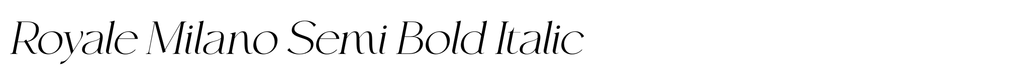Royale Milano Semi Bold Italic image